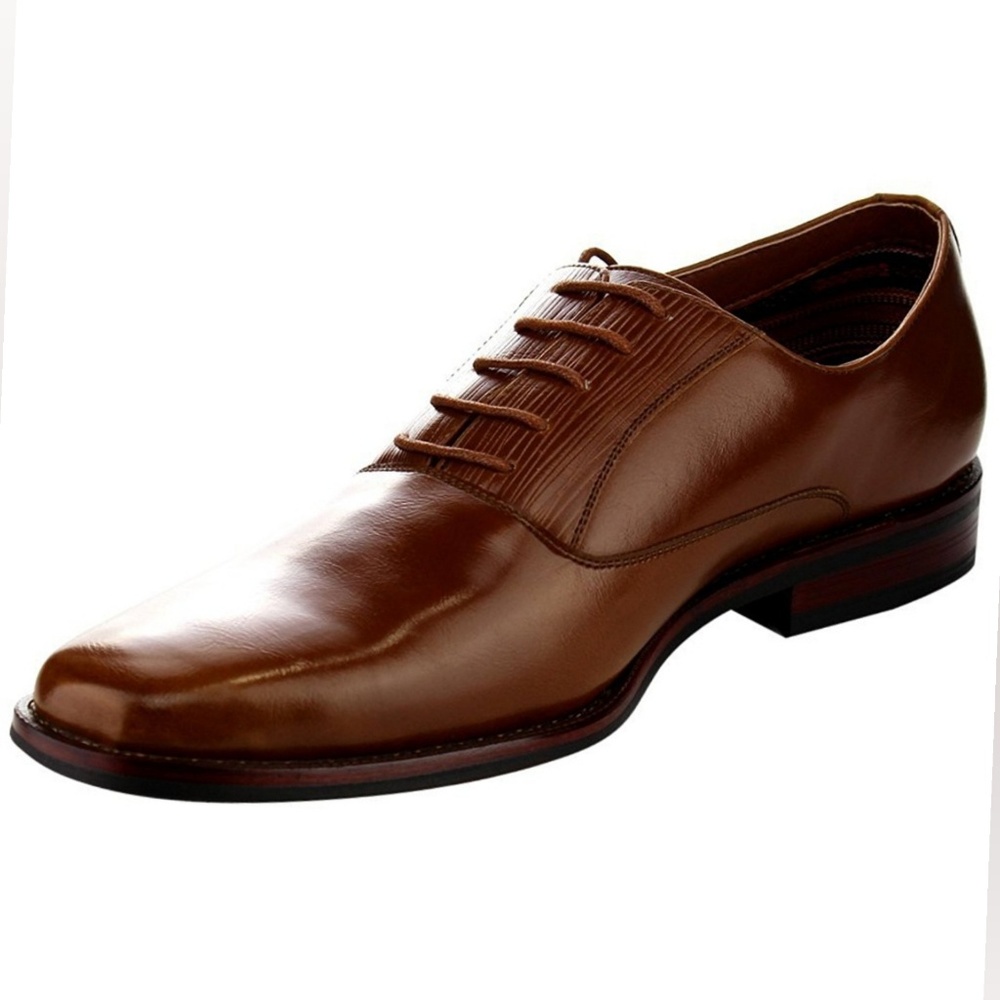 🚨Men's Casual Lace Up Dress Oxfords Color:BROWN - Picture 5 of 7